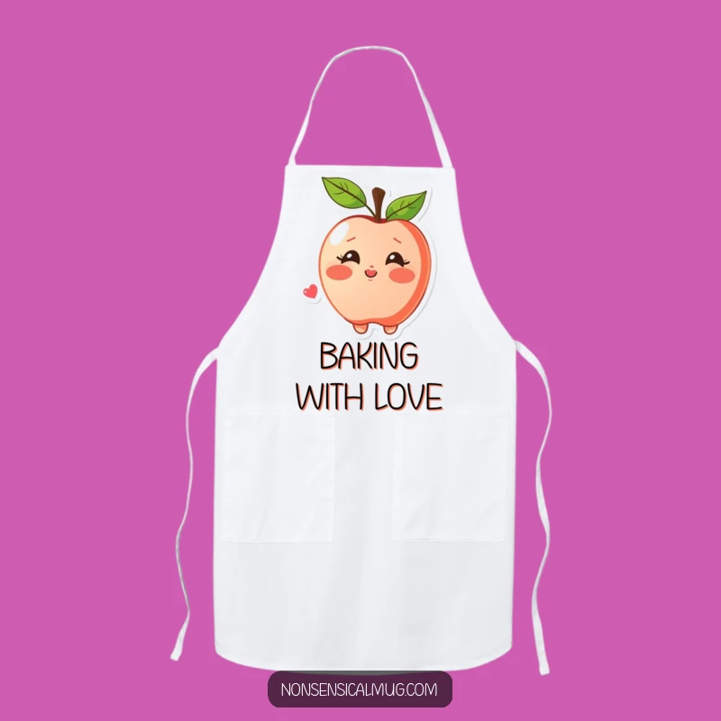 Funny Apple Kiss Apron: Sweet Kitchen Style, Unique Funny Gift for Bakers