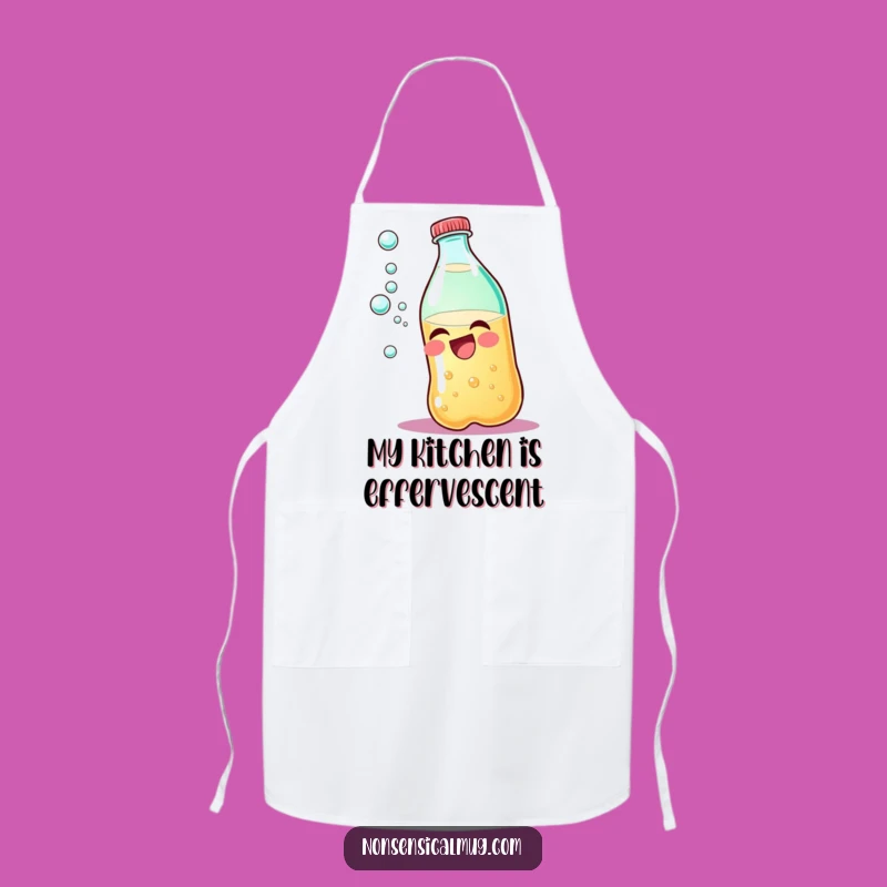 Funny Giggling Soda Bottle Apron: Cook Up Laughs in the Kitchen