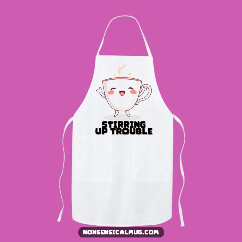 Funny Dancing Teacup Apron: Cook with Joy, a Hilarious and Funny Gift for Chefs
