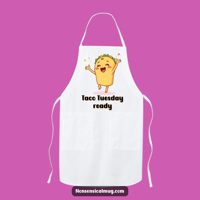 Funny Taco Dance Apron - Kitchen Fiesta Fun for Joyful Cooks