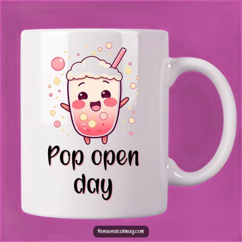 Funny Bubbly Soda Mug: Exciting Fizz Character Gift