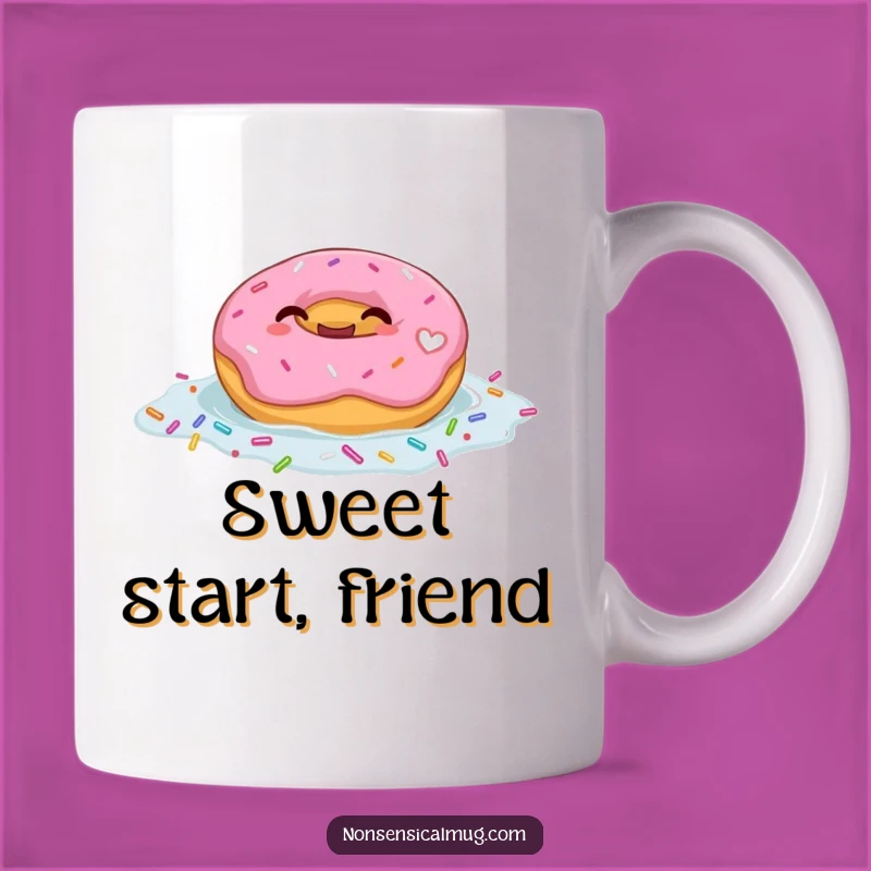 Funny Giggling Donut Float Mug: Sweet Sprinkle Joy Gift