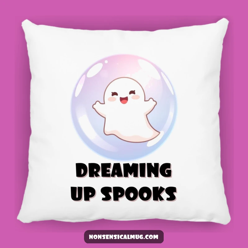 Funny Ghost in Bubble Pillow: Cozy Comfort with a Hilarious and Funny Gift Twist