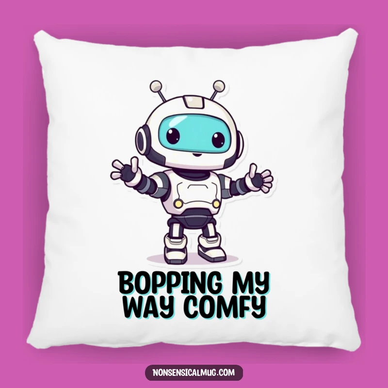 Funny Robot Bop Pillow A Comfy & Humorous Accent Gift