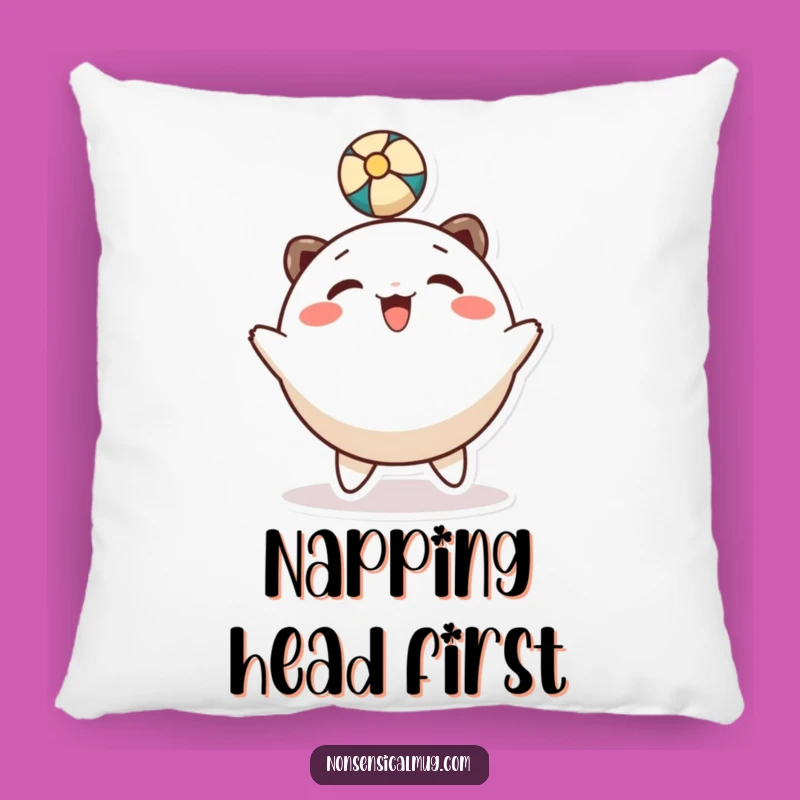 Comfy Funny Head Bounce Pillow: Playful Character's Soft Comfort!