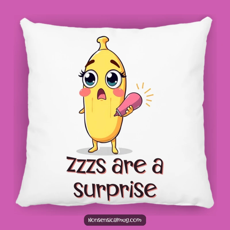 Soft Surprised Banana Funny Pillow - Cozy Surprise Decor Gift