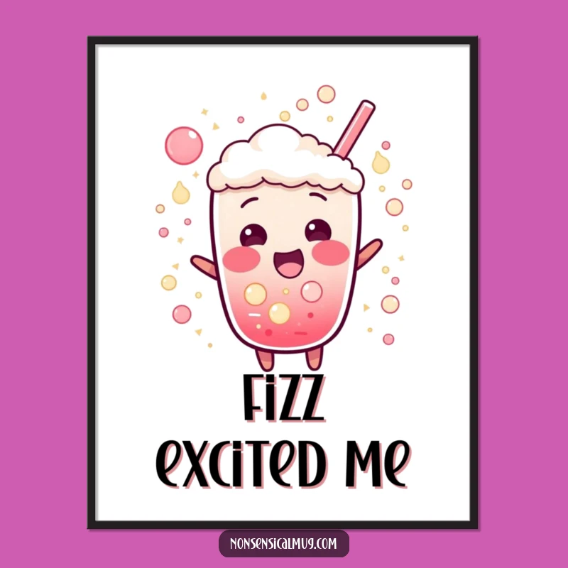 Funny Bubbly Soda Digital Art: Exciting Fizz Decor Download