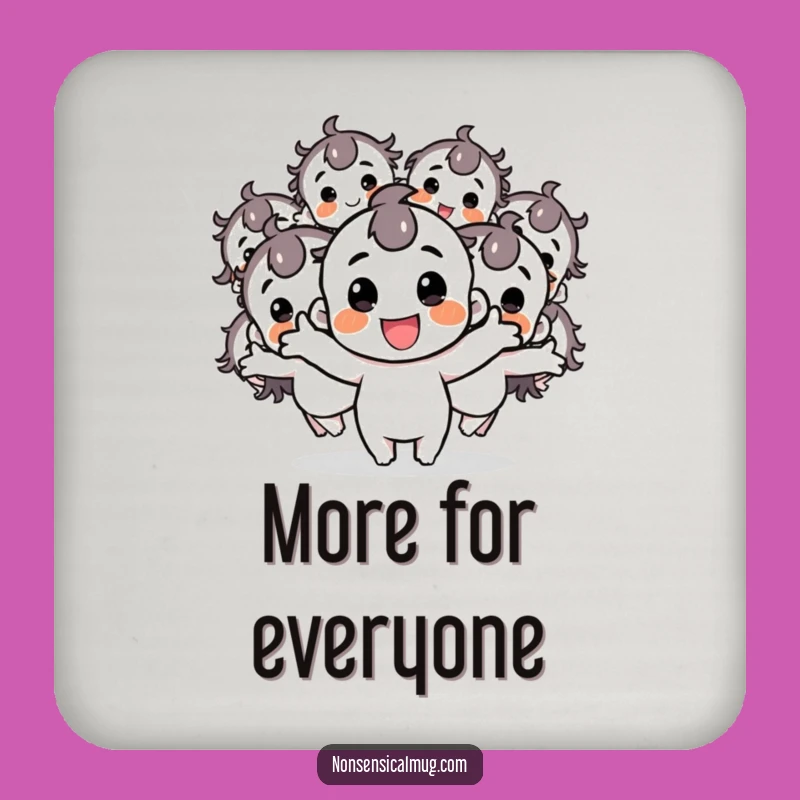 Funny Happy Character Drink Coaster: Protect Surfaces with This Hilarious Multiplier Art