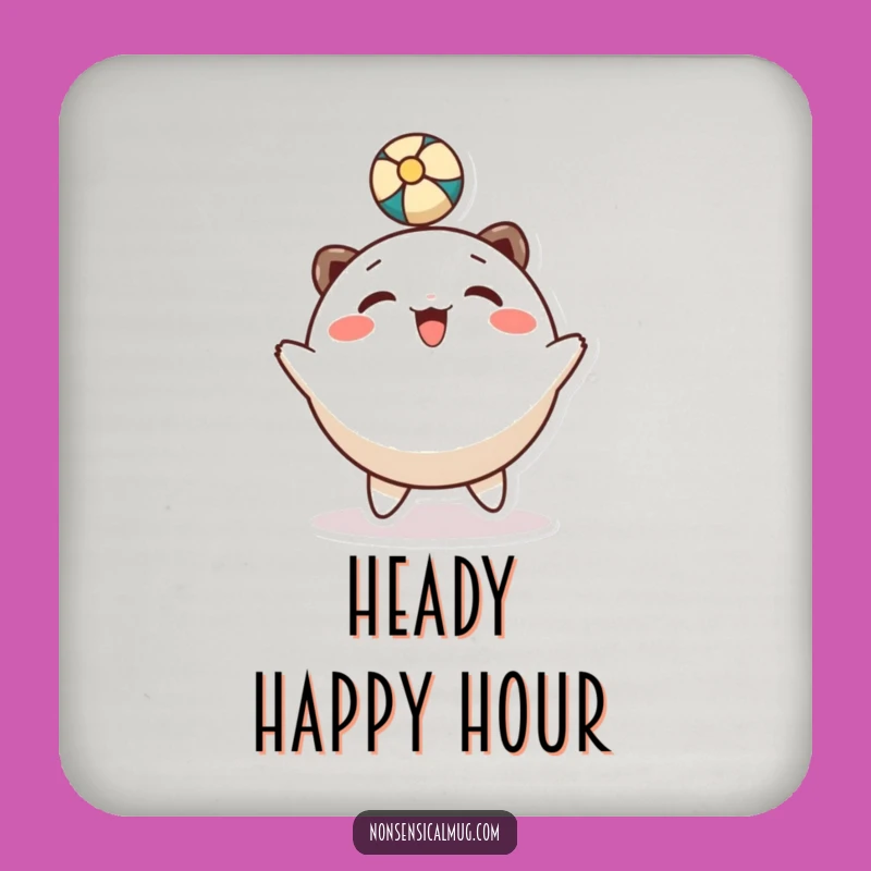 Funny Head Bounce Coaster Set: Protect Surfaces with Playful Character!