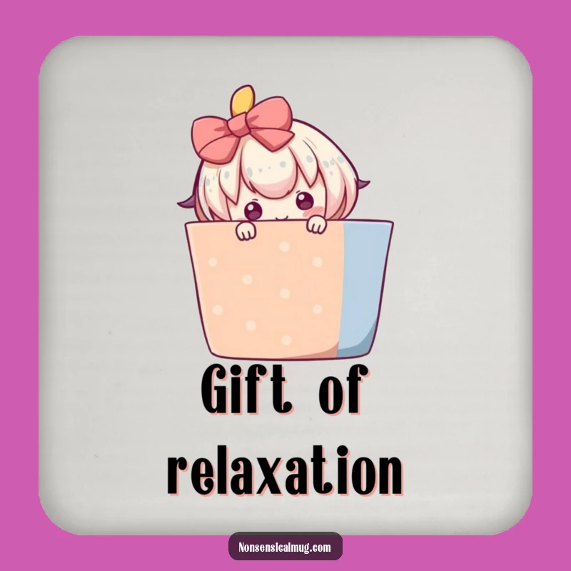 Funny Shy Gift Coasters - Adorable Character Art, Perfect Funny Gift