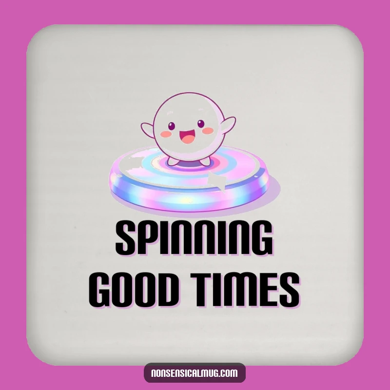Funny Spinning Sphere Character Coasters - Protect Surfaces with Playful Motion
