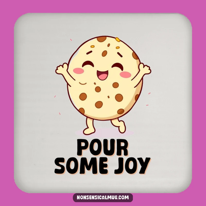Funny Cookie Dance Coaster - Protect Surfaces Sweetly Gift