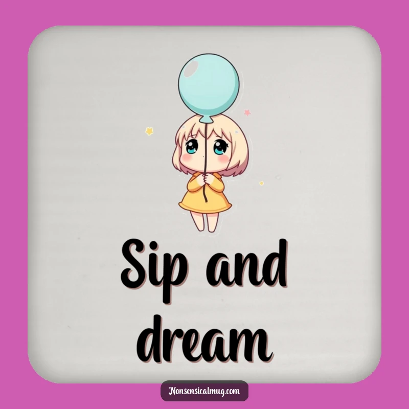 Funny Dreamy Balloon Character Coaster: Hilarious Protection for Dreamers