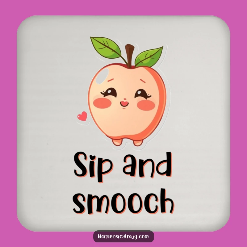 Funny Apple Kiss Coasters: Sweet Protection, Unique Funny Gift Set