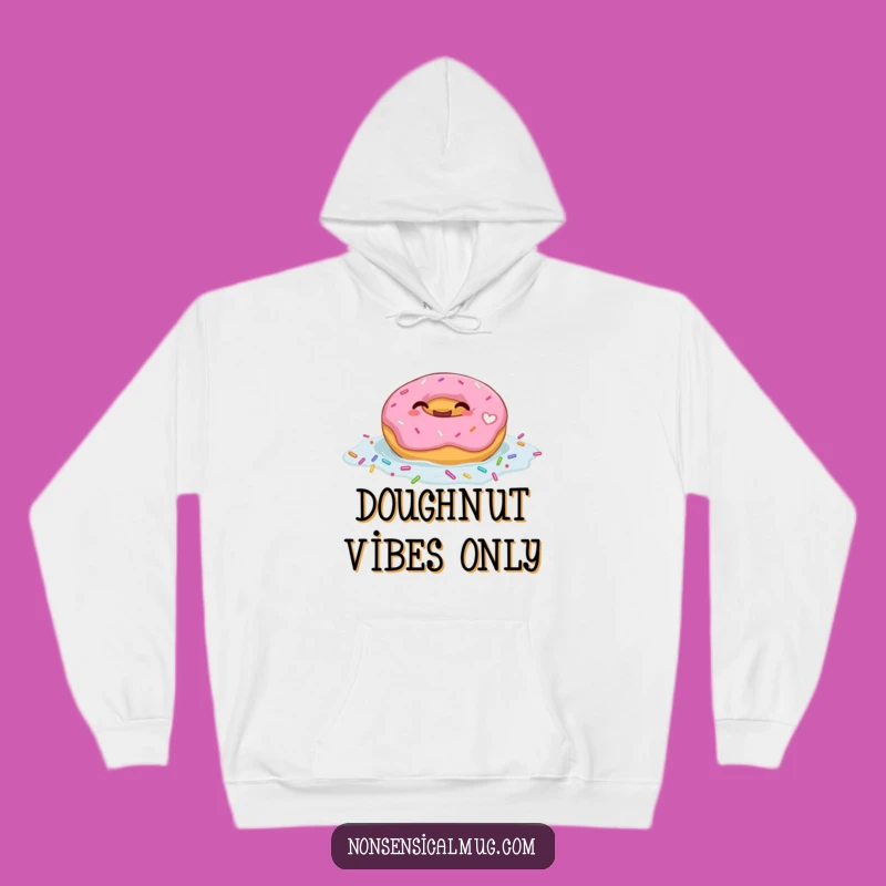 Funny Giggling Donut Float Hoodie: Cozy & Sweet Sprinkle Comfort