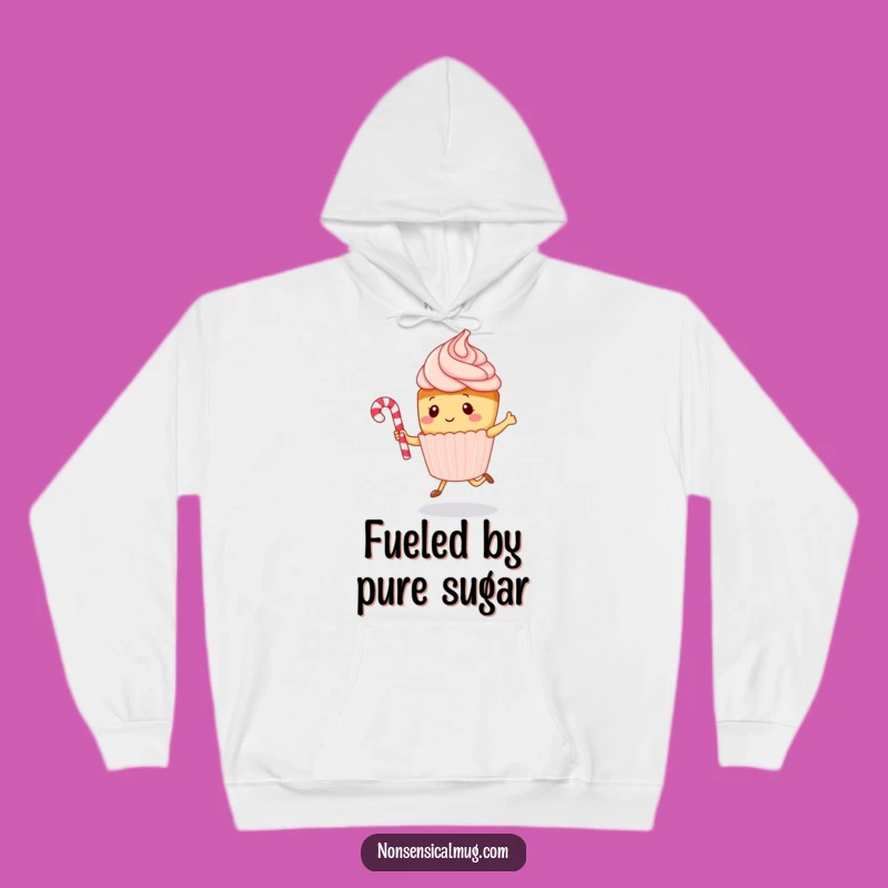 Cozy Kawaii Cupcake Funny Jumping Rope Hoodie - Warm Sweet Gift