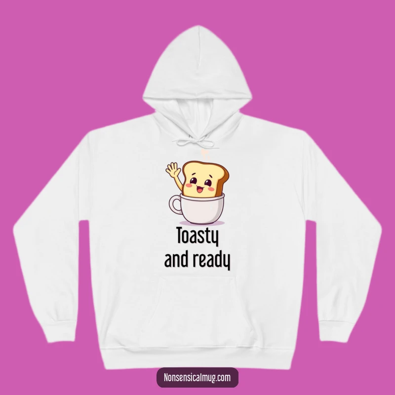 Funny Smiling Toast Hoodie: Cozy Warmth, The Ultimate Funny Gift!