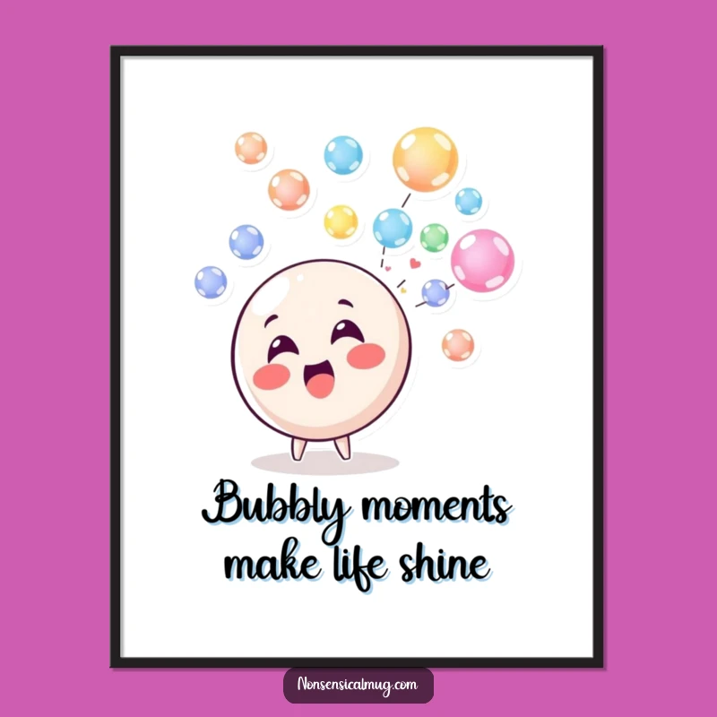 Free Printable Bubble Character Wall Art: Funny Downloadable Decor for Instant Smiles