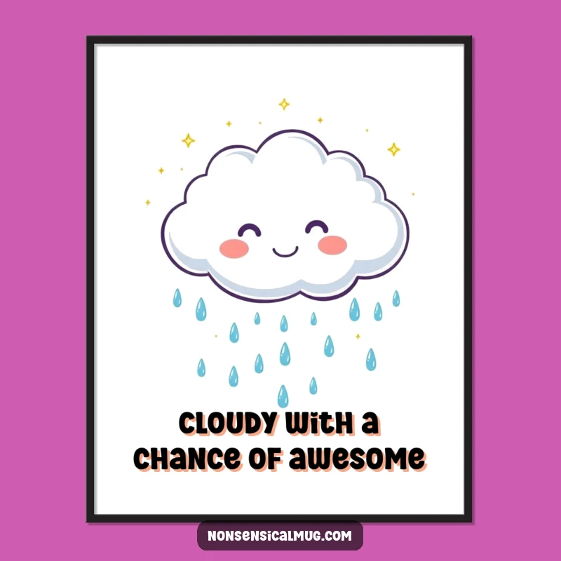 Free Printable Cloud Wall Art: Cute & Funny Downloadable Art for Cheerful Spaces