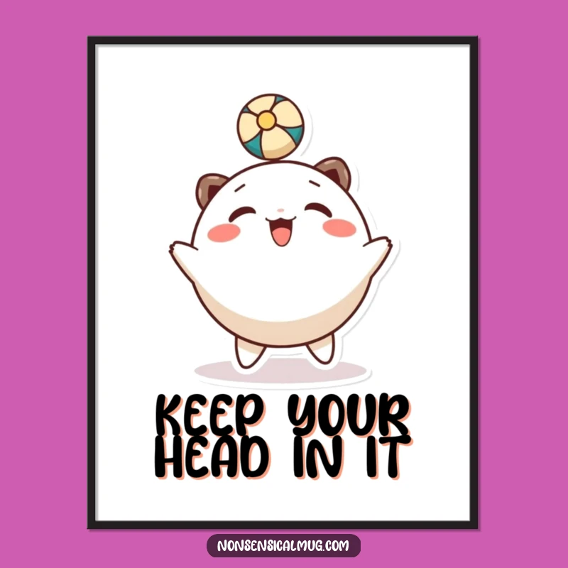 Funny Free Printable Wall Art: Head-Bouncing Baller - Quirky Downloadable Decor, Print at Home