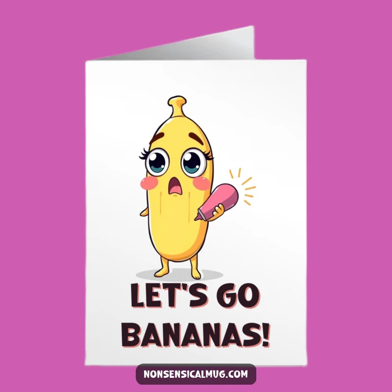 Free Printable Banana Birthday Card: Surprised Popper Fun for a Wild Celebration