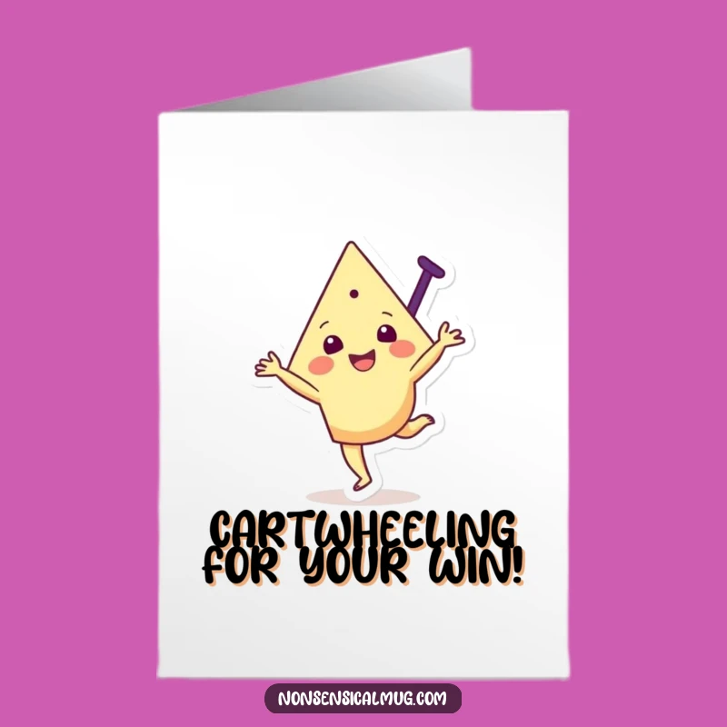 Free Printable Triangle Congrats Card: Dynamic Downloadable Gift for Big Wins