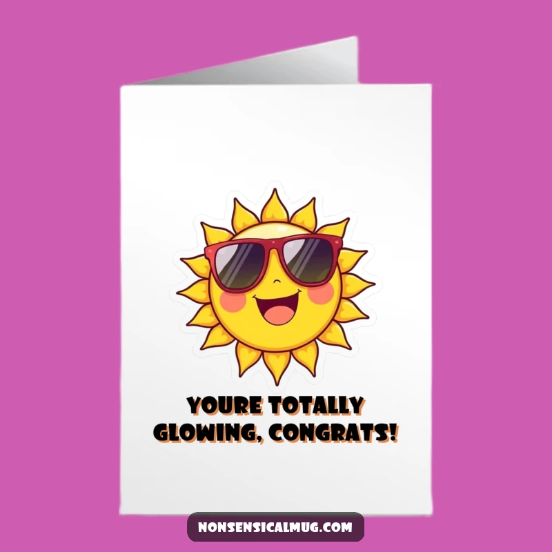 Free Printable Congrats Card: Cool Sun's Shades Digital Download!