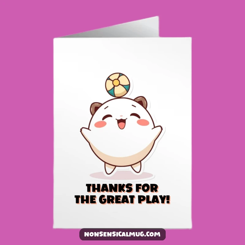 Free Printable Thank You Card: Head-Bouncing Gratitude - Fun Downloadable, Print at Home