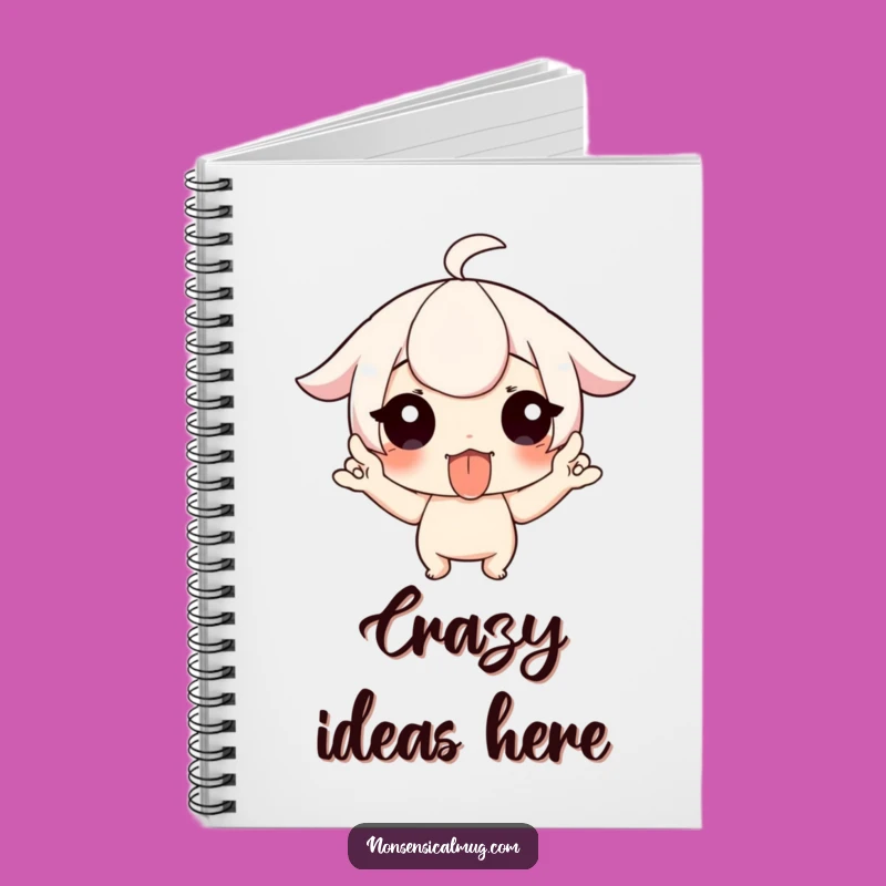 Funny Tongue Out Wiggle Fingers Notebook - Playful Character Journal, Perfect Funny Gift