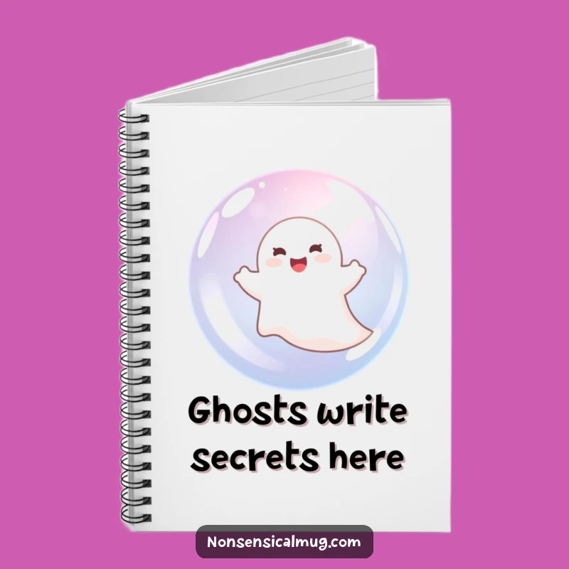 Funny Ghost in Bubble Notebook: Jot Down Ideas with this Hilarious and Funny Gift