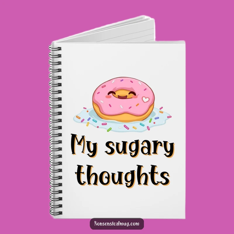 Funny Giggling Donut Float Notebook: Sweet Journal for Donut Lovers