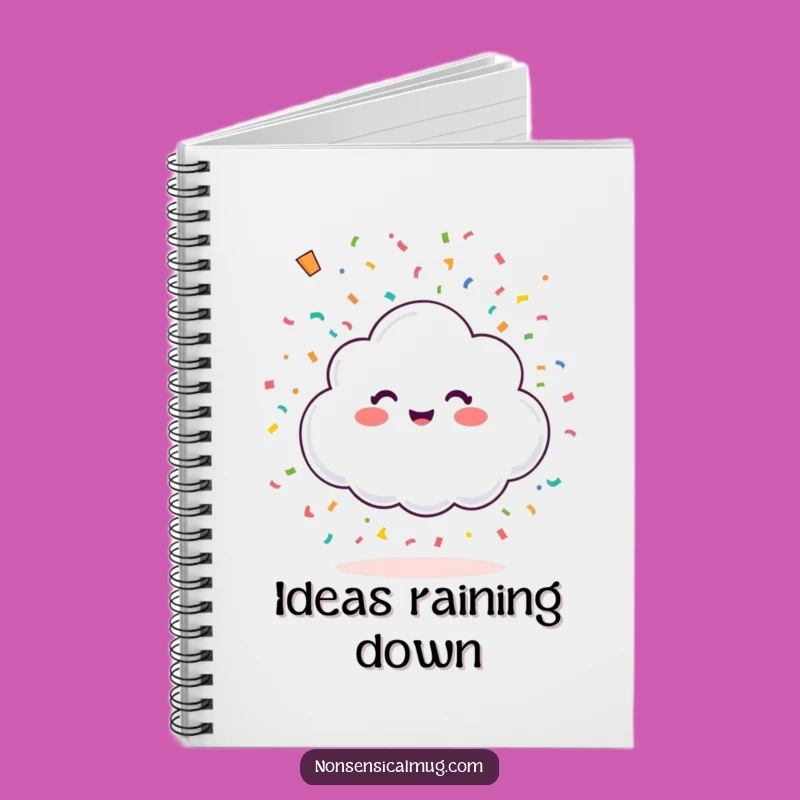 Funny Happy Cloud Confetti Notebook: Jot Down Joyful Ideas!
