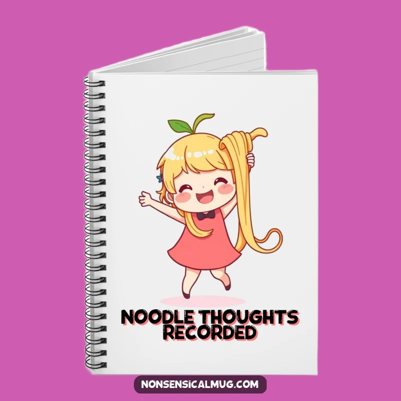 Funny Noodle Dance Notebook: Delighted Character, Jot Down Tasty Ideas