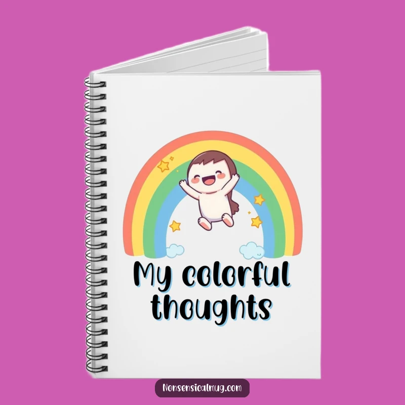 Funny Rainbow Journal: Capture Your Thoughts with this Laughing Character's Delight!