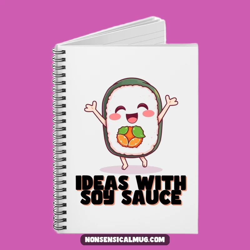 Funny Sushi Dance Notebook: Joyful Journaling, Ideal Funny Gift for Foodies