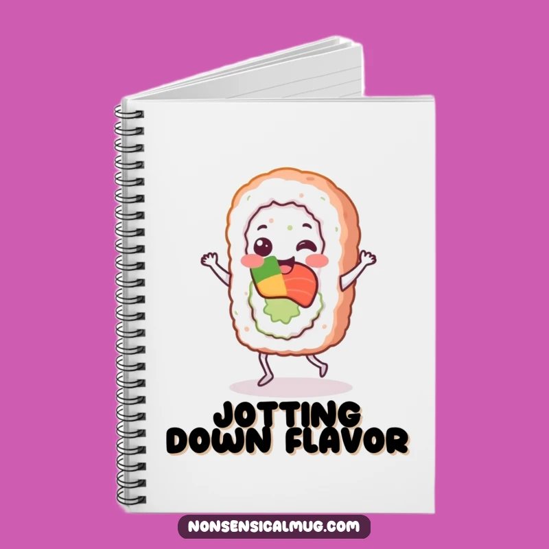 Funny Sushi Jig Notebook: Cheerful Roll Dancer Journal Funny Gift