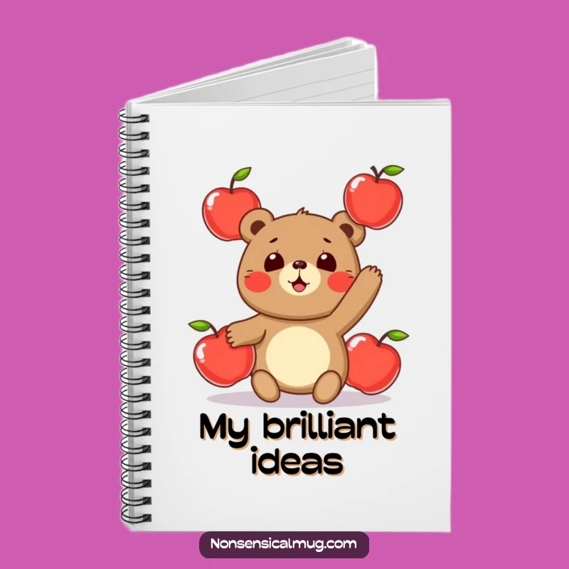 Funny Juggling Bear Notebook: Jot Down Ideas with This Hilarious Companion