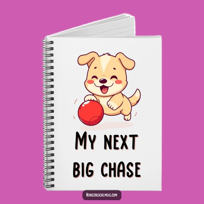 Funny Kawaii Dog Notebook: Jot Down Ideas with Playful Paws and Energetic Spirit