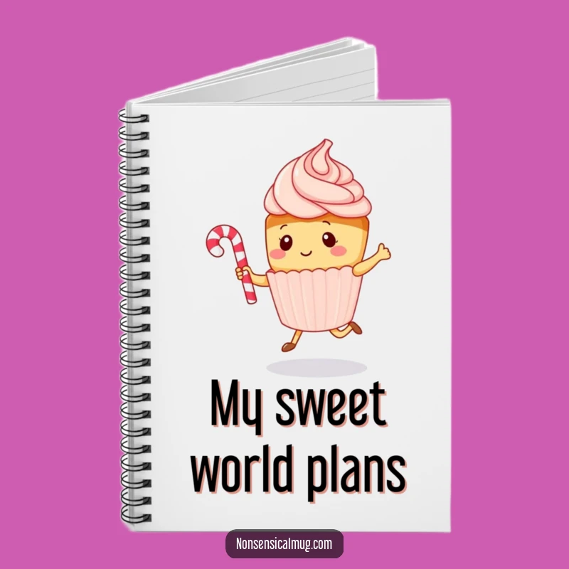 Kawaii Cupcake Funny Jumping Rope Notebook - Journal Sweet Ideas Gift