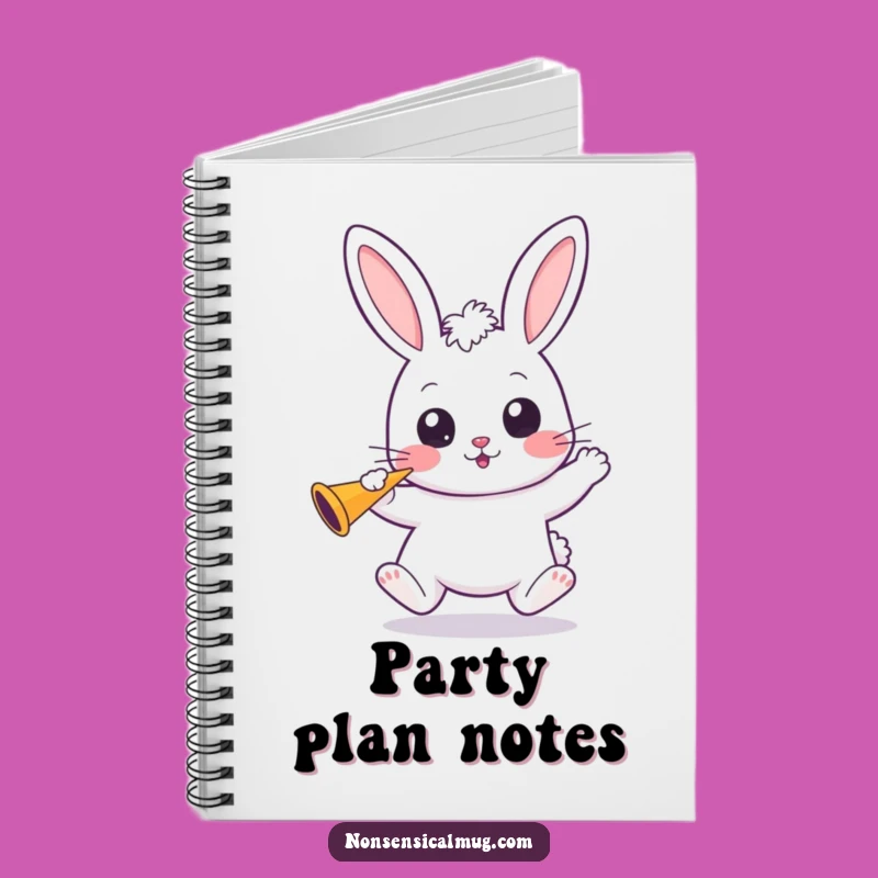 Funny Kawaii Bunny Notebook: Jot Down Ideas with Party Spirit and Wide Eyes