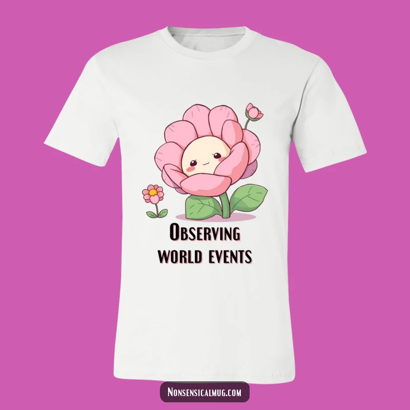Funny Blob Peeking T-Shirt: Hidden Smiles, a Hilarious and Funny Gift for All