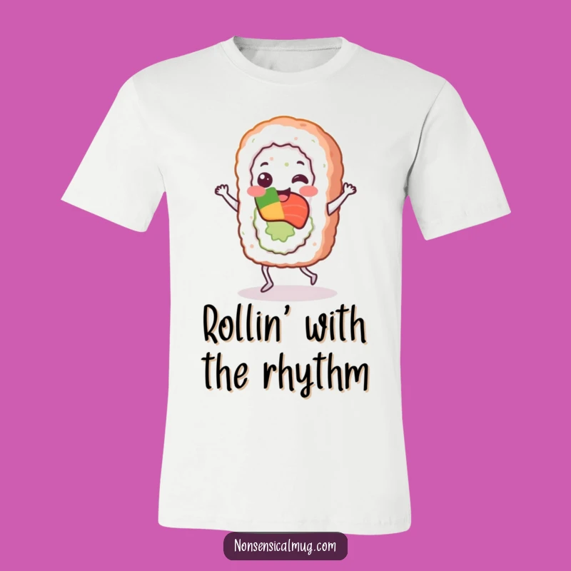 Funny Sushi Jig T-Shirt: Cheerful Roll Dancer Gift for Sushi Fans