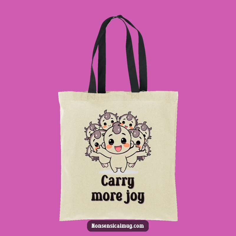 Funny Happy Character Tote Bag: Carry Your Joy with This Hilarious Multiplier Accessory