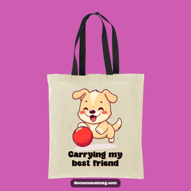 Funny Kawaii Dog Tote Bag: Carry Your Essentials with Playful Paws and Fun