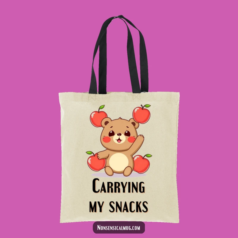 Funny Juggling Bear Tote Bag: A Hilarious Carryall for Your Everyday Adventures