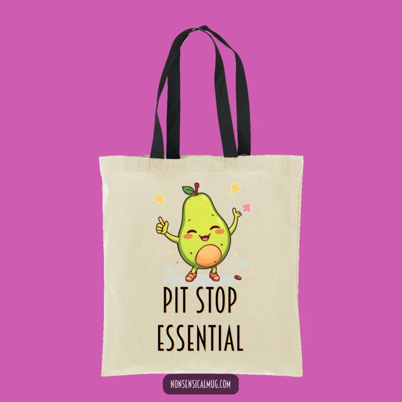 Funny Winking Avocado Breakdance Tote Bag: Cool & Quirky Bag