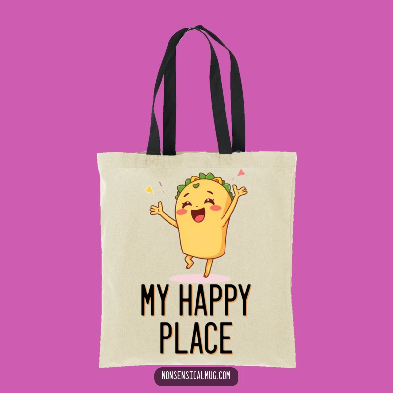 Funny Taco Dance Tote Bag - Carry Your Fiesta and Joyful Snacks